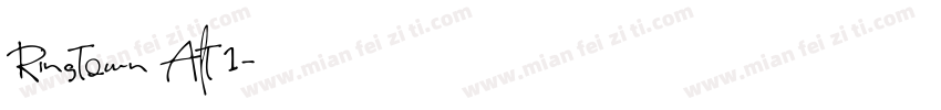 Ringtown Alt 1字体转换